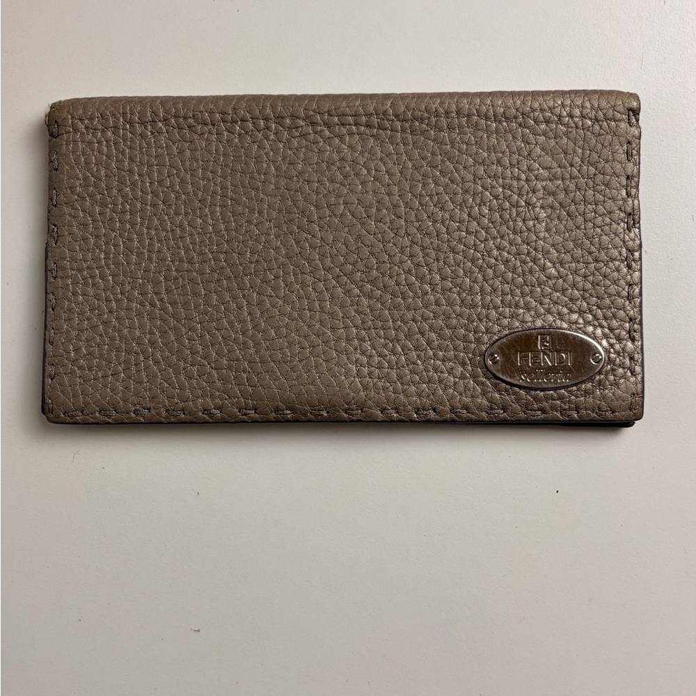 Fendi Taupe Leather Wallet
